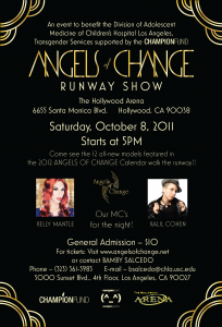 Angels of Change, Los Angeles event Angels of Change flyer, Los Angeles event